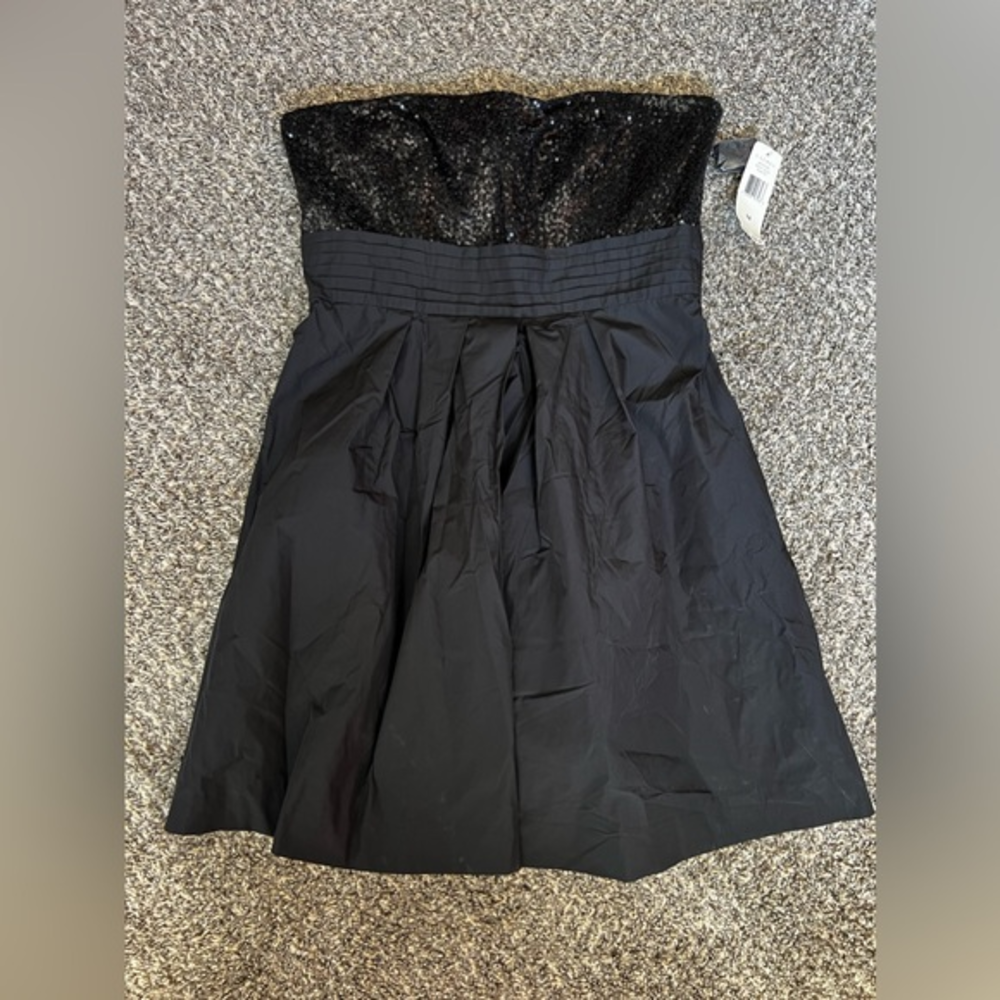 Ralph Lauren NWT New Women's Black Strapless Sequin Evening Dress Size 14